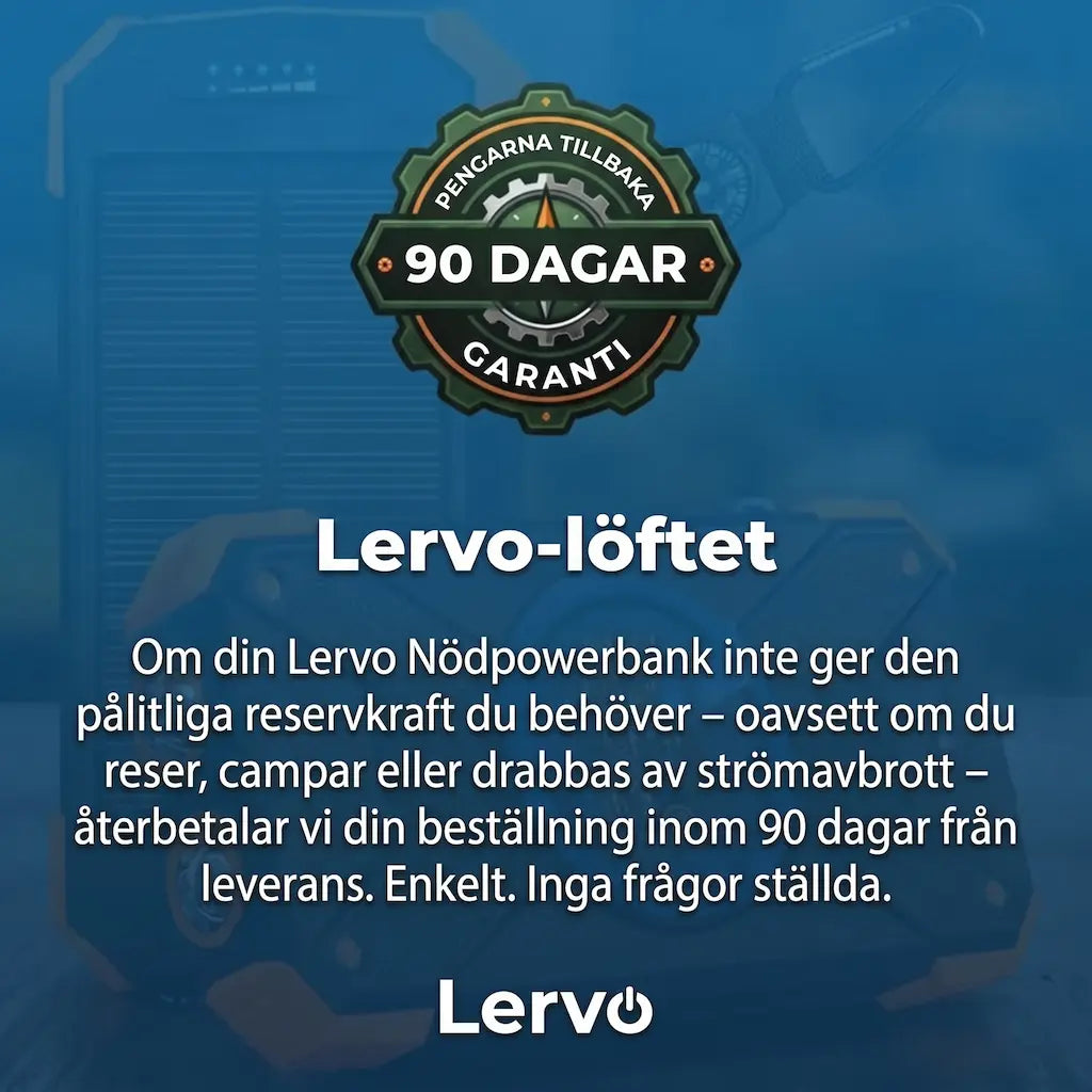 Lervo Nödpowerbank
