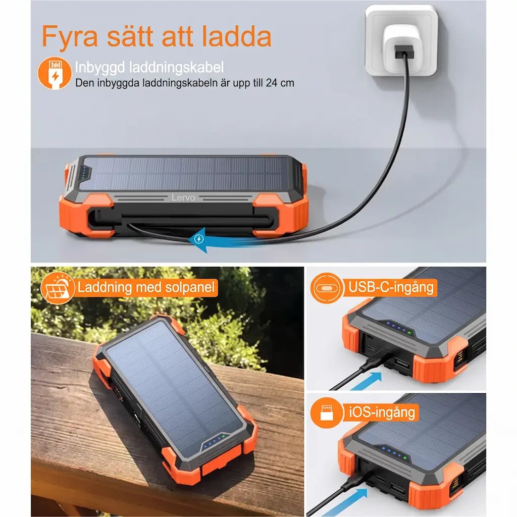Lervo Nödpowerbank